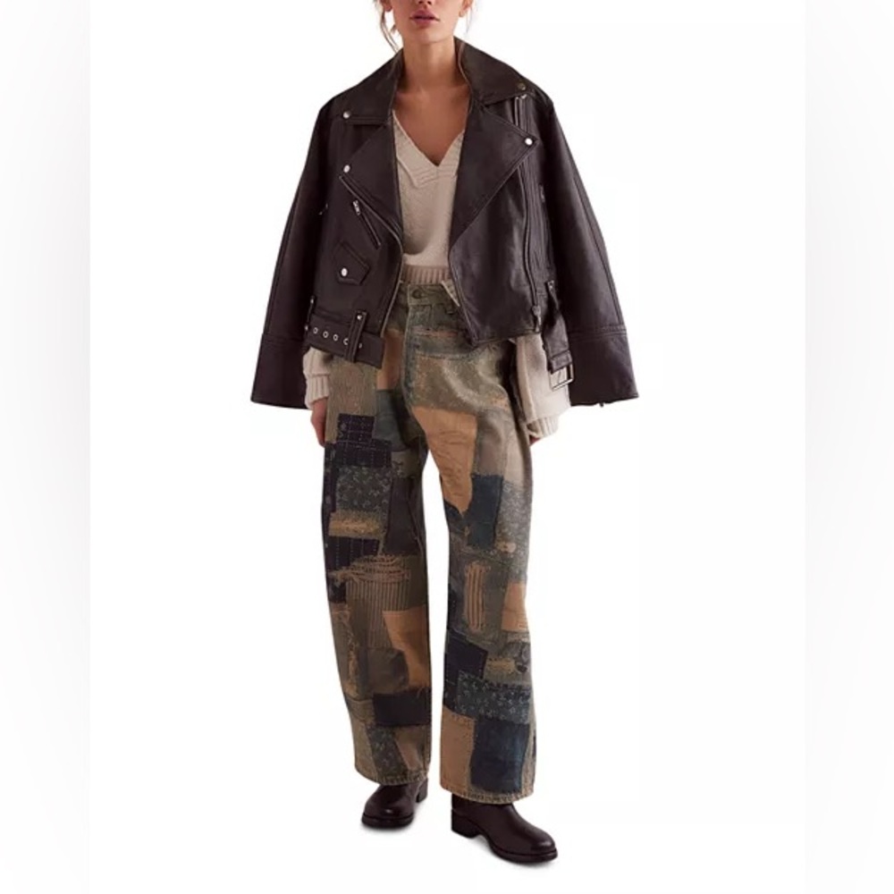 NWT We the Free Illusions Patchwork Jeans